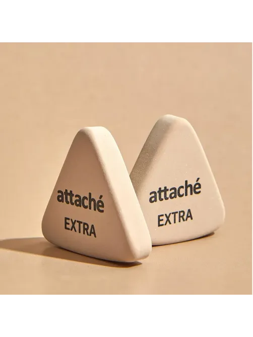 Ластик треугольный Attache Extra, натуральный каучук, 40x38x10мм, белый