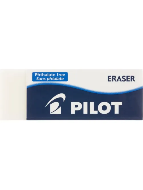 Ластик PILOT EE102/EE102N  винил,карт.держатель,цв.белый, Япония,61х22х12мм