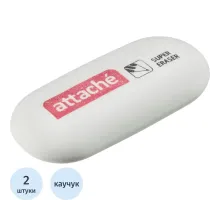 Ластик Attache, овальная форма 2 шт.в уп.
