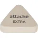 Ластик треугольный Attache Extra, натуральный каучук, 40x38x10мм, белый