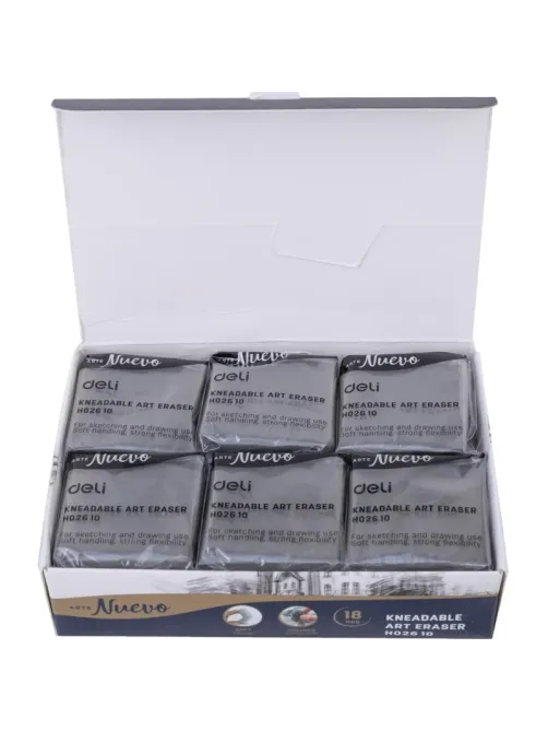 Ластик-клячка Deli ARTENUEVO EH02610  42x42x12 мм, ПВХ