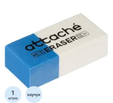 Ластик прямоугольный Attache 39x17x12,термопл.кауч,син/бел,д/ручки и каранд