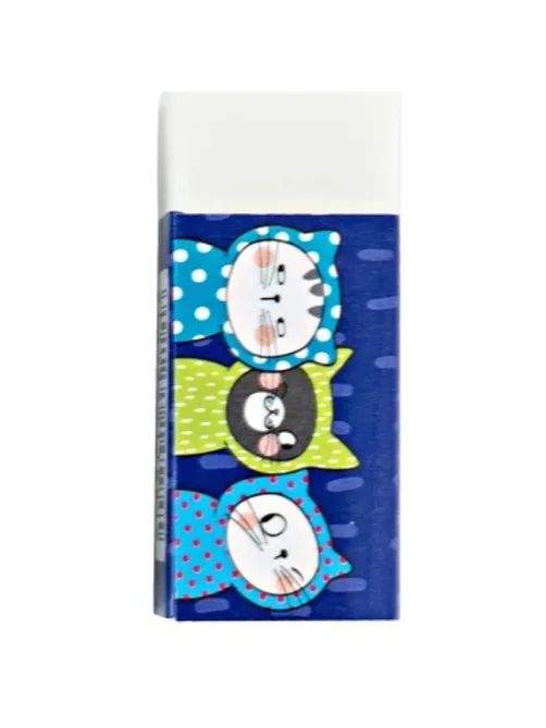 Ластик прямоугольный M&G So Many Cats, 43x18x12 мм, ПВХ, белый, уп ассорти
