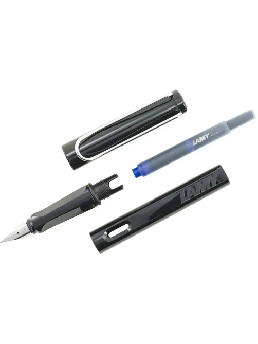 Ручка перьевая Lamy 019 safari, Черный, EF