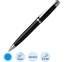 Ручка шариковая  Attache Selection, корп.черный,  стерж.синий, автом