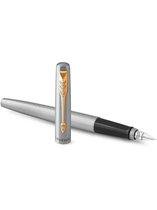 Ручка перьевая JOTTER STAINLESS STEEL GT, синий картр.1,0мм2030948 Франция