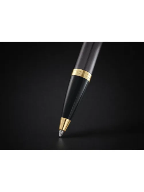 Ручка шариковая Parker IM Grey GT 1мм,кнопочная,синий,подарочн.кор, 2214613