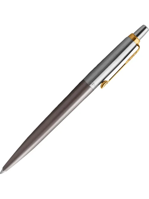 Ручка шариковая Parker Jotter Grey GT 1мм,кнопочн,синий,подар.кор, 2213723