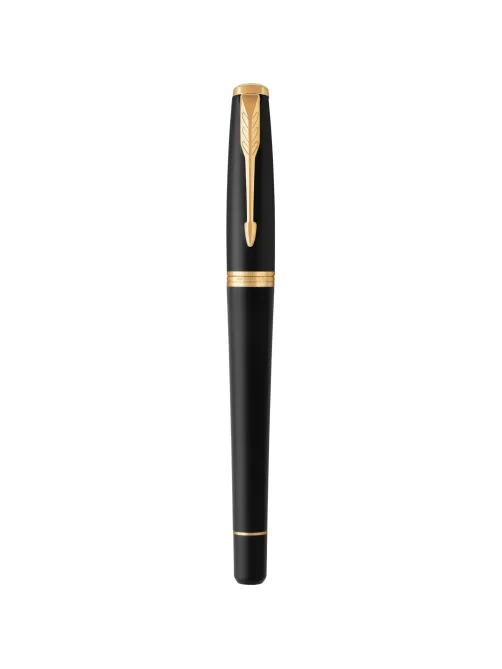 Ручка перьевая Parker Urban Muted Black GT 0,8мм,синий,подар.кор.,1931593