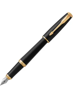 Ручка перьевая Parker Urban Muted Black GT 0,8мм,синий,подар.кор.,1931593