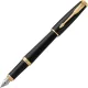 Ручка перьевая Parker Urban Muted Black GT 0,8мм,синий,подар.кор.,1931593