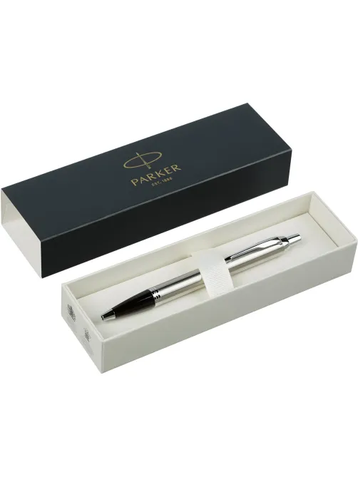 Ручка шариковая  Parker IM Stainless Steel CT,синий,Китай,2143631