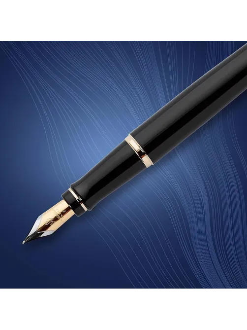 Ручка перьевая WATERMAN EXPERT S0951640 черн. корп, син чернила 0,5мм Франц