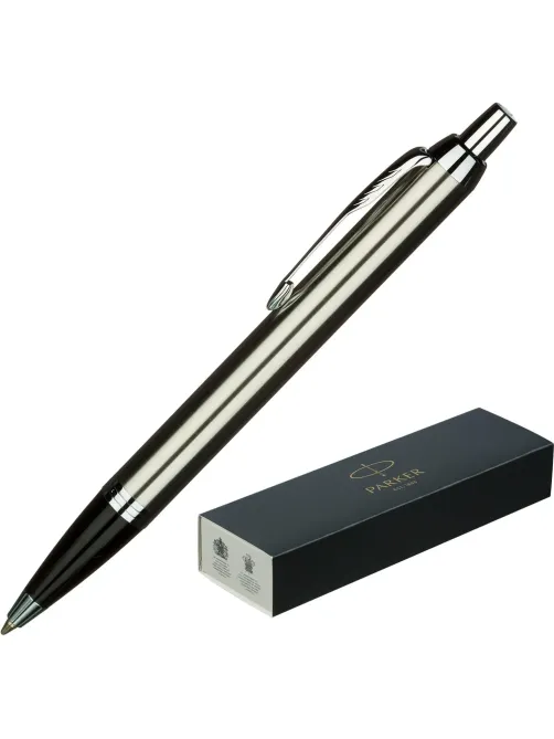 Ручка шариковая  Parker IM Stainless Steel CT,синий,Китай,2143631