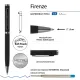 Ручка шариковая BV FIRENZE 1мм син кор черн,тубус прямоуг черный 20-0298/03