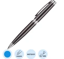 Ручка шариковая  Attache SelectionDesire,черн.корп.,пов.мех.,синий,футляр