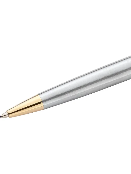 Ручка шариковая WATERMAN HEMISPHERE S0920370 сталь с позол лин сред чер син