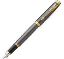Ручка перьевая Parker IM Grey GT 0,8мм,синий, подарочная коробка, 2213776