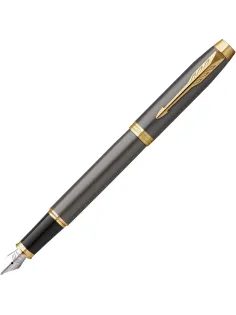 Ручка перьевая Parker IM Grey GT 0,8мм,синий, подарочная коробка, 2213776