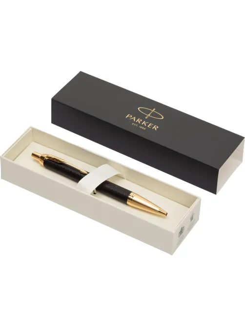 Ручка шариковая Parker IM Premium Black/Gold GT,синий,в подар.уп. 1931667