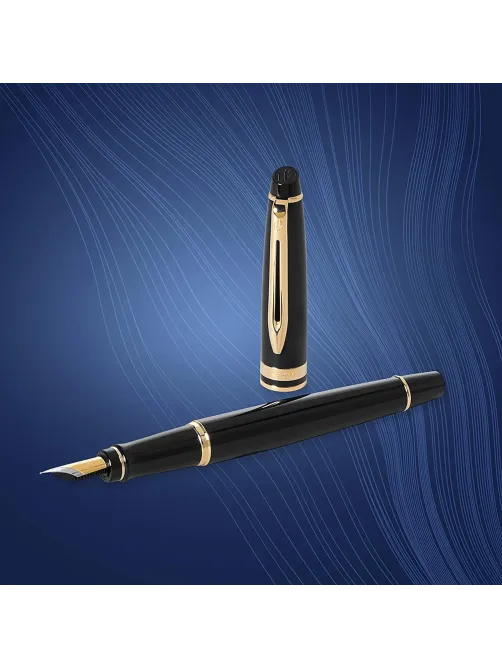Ручка перьевая WATERMAN EXPERT S0951640 черн. корп, син чернила 0,5мм Франц