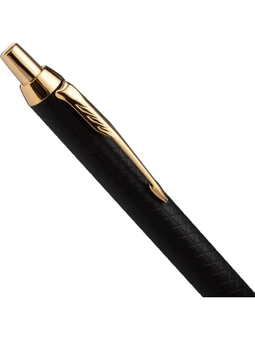 Ручка шариковая Parker IM Premium Black/Gold GT,синий,в подар.уп. 1931667