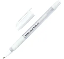 Ручка гелевая неавтомат. PENSAN NEON WHITE1,0мм,бел.черн,манж,2290/12