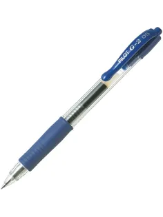 Ручка гелевая автомат. PILOT BL-G2-5 резин.манжет.синяя 0,3мм Япония