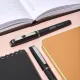 Ручка гелевая неавтомат. Attache Stream черный, 0,5мм нубук.корп,манж