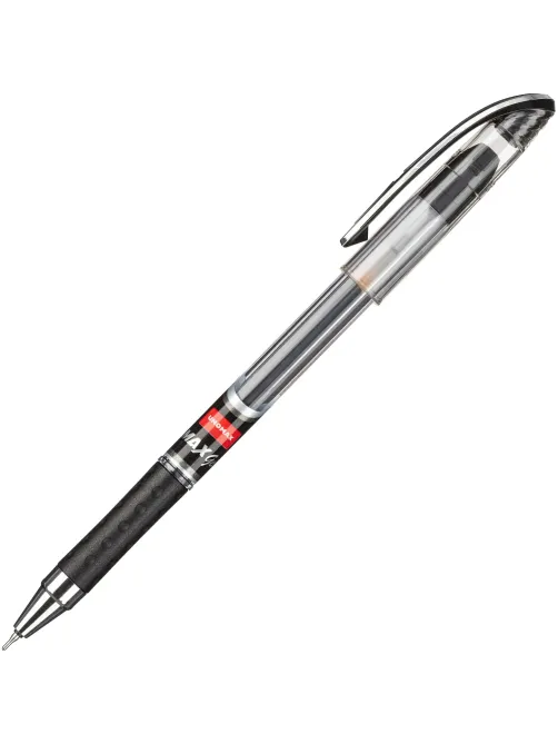 Ручка гелевая неавтомат. Unomax/Unimax Max Gel 0,5мм, черн,манж