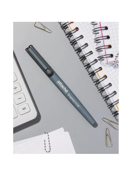 Ручка гелевая неавтомат. Attache Selection Graphite цвет чернил синий