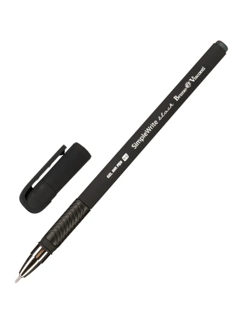 Ручка гелевая неавтомат. SimpleWrite BLACK 0,5мм,черная 20-0067