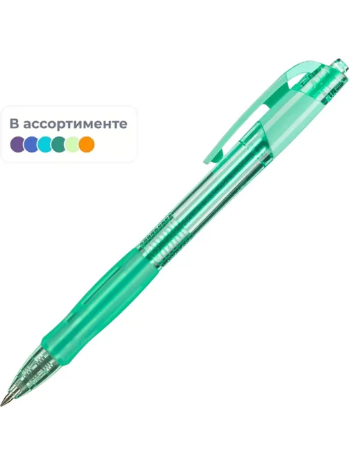 Ручка гелевая автомат. Deli Arrix, линия 0,35 мм, манж, синий EG09-BL