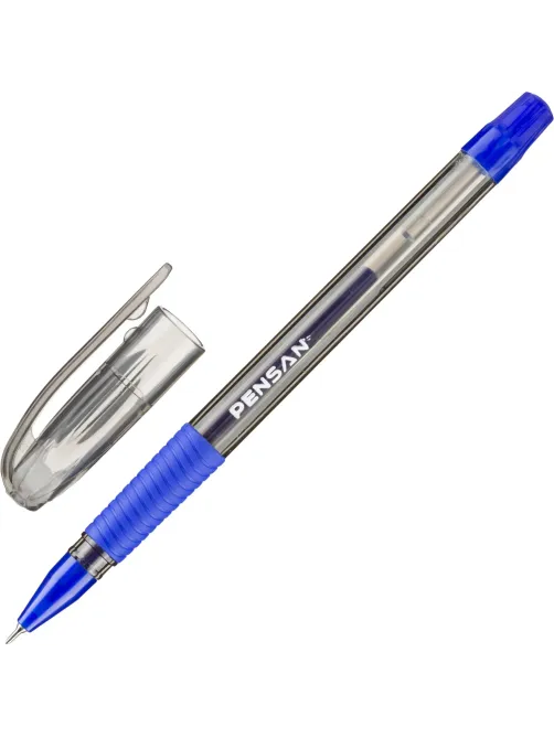 Ручка гелевая неавтомат. PENSAN  SOFT GEL 0,5 синяя,манж