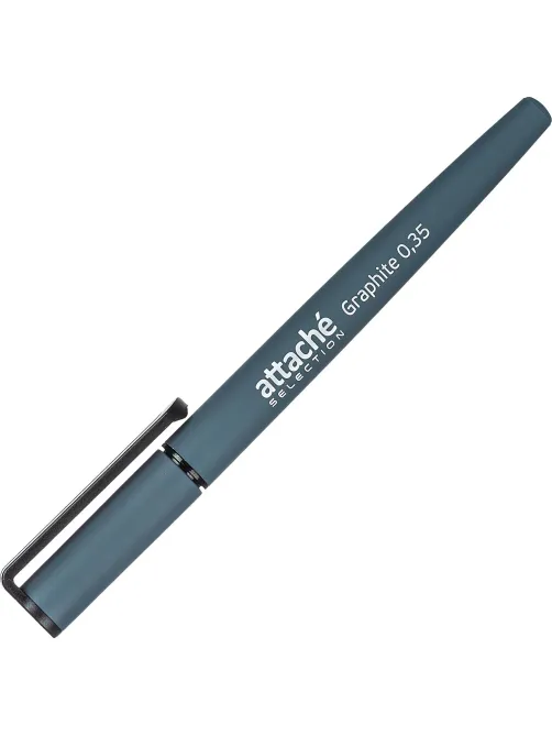 Ручка гелевая неавтомат. Attache Selection Graphite цвет чернил синий