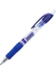 Ручка гелевая автомат. CROWN AJ-5000R 0,7мм. Автомат. рез. манж. син