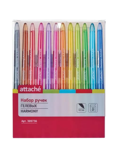 Набор гелевых ручек Attache Harmony,набор 12 цветов