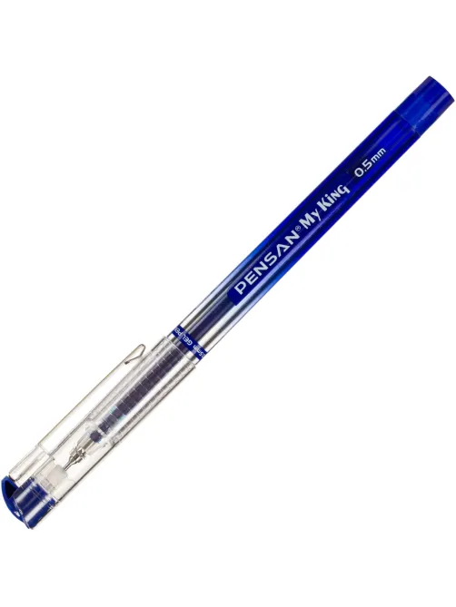 Ручка гелевая неавтомат. MY-KING GEL PEN METAL CLIP 0,5мм, синий