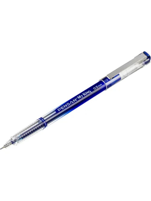 Ручка гелевая неавтомат. MY-KING GEL PEN METAL CLIP 0,5мм, синий