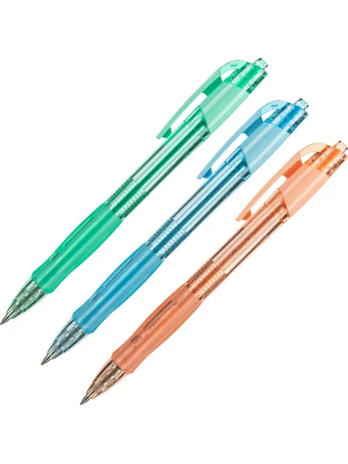 Ручка гелевая автомат. Deli Arrix, линия 0,35 мм, манж, синий EG09-BL
