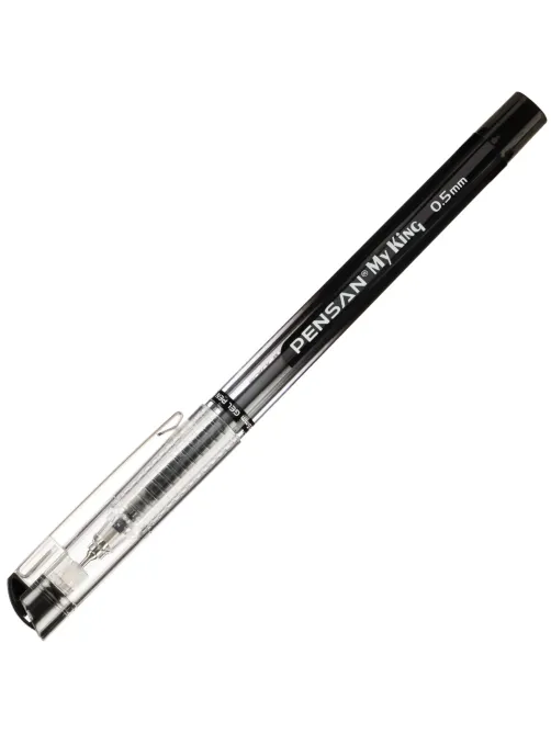 Ручка гелевая неавтомат. MY-KING GEL PEN METAL CLIP 0,5мм, черный
