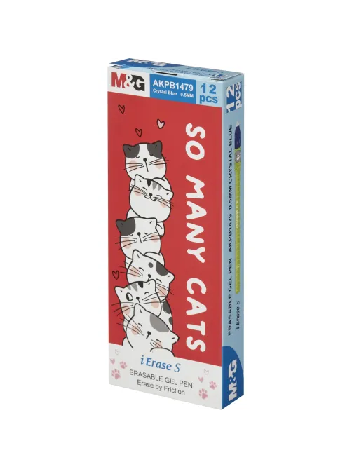Ручка гелевая M&G So Many Cats стир.черн,шар0,5мм,син,в асс AKPB1479D20597H