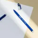 Ручка гелевая со стираем.черн. Attache Refine лин0,35мм,soft touch,синяя