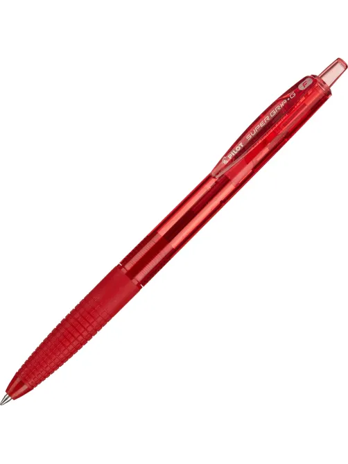 Ручка шариковая автомат. PILOTSuperGrip BPGG-8R-F-Rрез.манж.крас 0.22