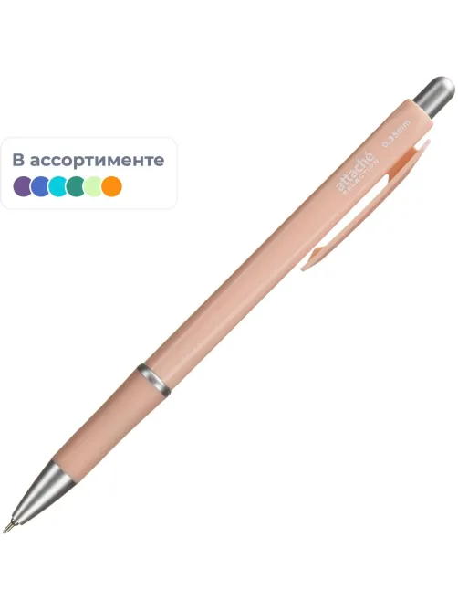Ручка шариковая автомат. Flora0,35,син,масл,манж,асс