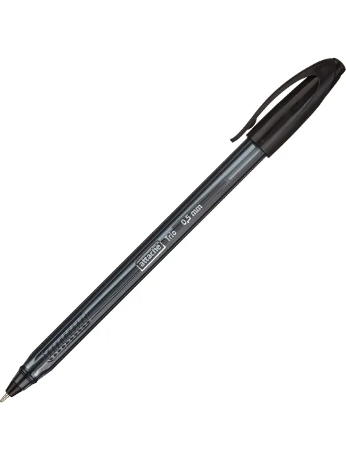 Ручка шариковая неавтомат. Attache Glide Trio 0,5мм черн, масл, треуг