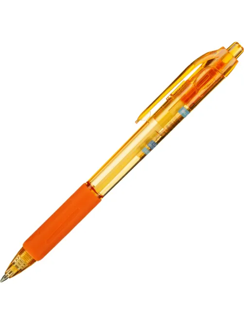 Ручка шариковая автомат. Deli EQ057-BL,син,пулев.нак,0,7мм,рез.грип,4цв.асс