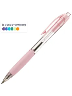 Ручка шариковая автомат. Deli Every,EQ41-BL,син,пул нак.0,7мм,4 цв.корп,асс