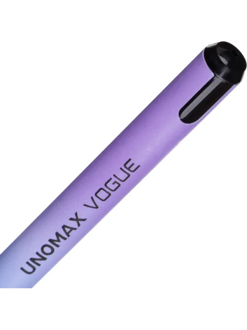 Ручка шариковая неавтомат. Unomax Vogue, лин0,3мм, мaсл, син, фиол/син