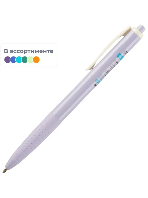 Ручка шариковая автомат. Deli Every, EQ44-BL,син,пул нак.0,7мм,асс
